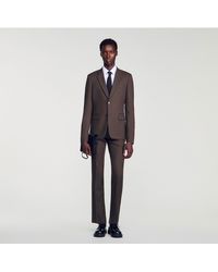 Sandro - Wool Suit Jacket - Lyst