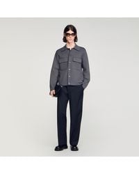 Sandro - Milano Knit Jacket - Lyst