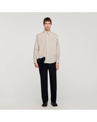 Sandro - Striped Cotton Shirt - Lyst