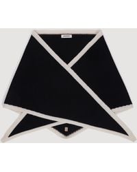 Sandro - Two-Tone Wool Triangle Scarf - Lyst