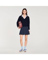 Sandro - V-Neck Wool Jumper - Lyst