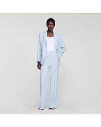 Sandro - Striped Sequin Trousers - Lyst