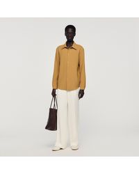 Sandro - Long-Sleeved Jersey Shirt - Lyst