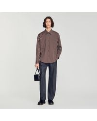 Sandro - Striped Cotton Shirt - Lyst