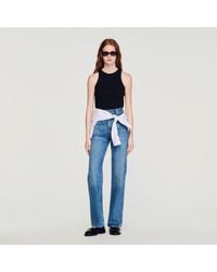 Sandro - Embroidered Vest Top - Lyst