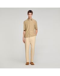 Sandro - Loose-Fit Chain Link Print Shirt - Lyst