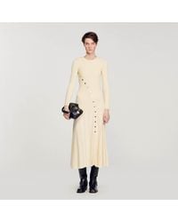 Sandro - Knit Midi Dress - Lyst