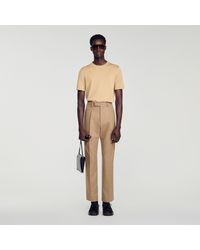 Sandro - Wide-Leg Wool Suit Trousers - Lyst