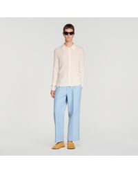 Sandro - Rib Knit Shirt - Lyst