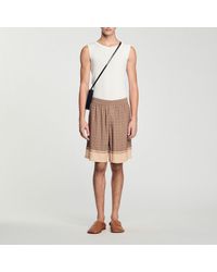 Sandro - Patterned Floaty Bermuda Shorts - Lyst