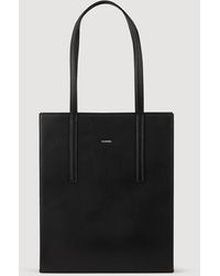 Sandro - Plain Leather Tote Bag - Lyst