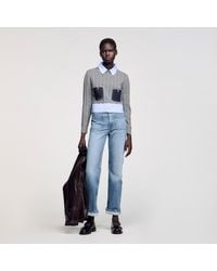 Sandro - Pull court en laine et cachemire - Lyst