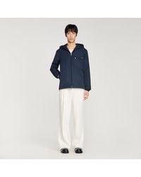 Sandro - Nylon Windbreaker - Lyst