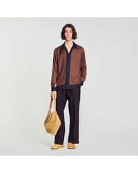 Sandro - Square Cross Motif Shirt - Lyst