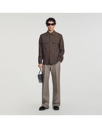 Sandro - Shirt With Patch Pockets - Lyst