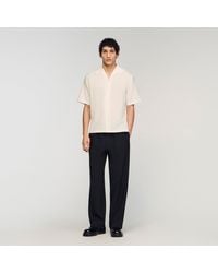 Sandro - Cotton And Linen Shirt - Lyst