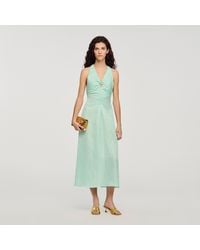 Sandro - Floral Print V-Neck Maxi Dress - Lyst