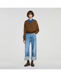 Sandro - 2-In-1 Wool And Cashmere Sweater - Lyst