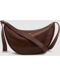 Sandro - Small Leather Hobo Bag - Lyst