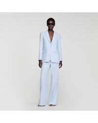 Sandro - Sequin-Stripe Tailored Jacket - Lyst