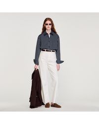Sandro - Striped Cotton Shirt - Lyst