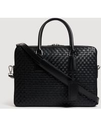 Sandro - Woven Leather Briefcase - Lyst