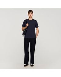 Sandro - T-Shirt With Double S Patch - Lyst