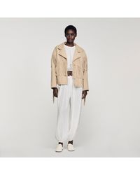 Sandro - Fringed Suede Jacket - Lyst