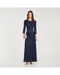 Sandro - Rhinestone Knit Maxi Skirt - Lyst