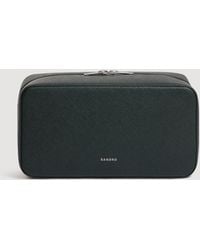 Sandro - Reconstituted Leather Toilet Bag - Lyst