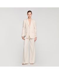 Sandro - Striped Tailored Jacket - Lyst