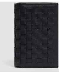 Sandro - Braided Leather Card Holder - Lyst