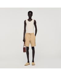 Sandro - Cotton Shorts - Lyst