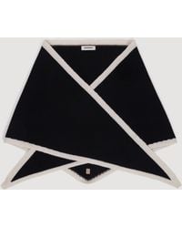 Sandro - Two-Tone Wool Triangle Scarf - Lyst