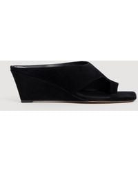 Sandro - Suede Wedge Sandals - Lyst