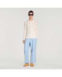 Sandro - Rib Knit Shirt - Lyst
