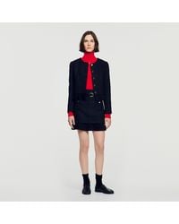 Sandro - 2-In-1 Tweed Skirt - Lyst