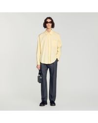 Sandro - Oversized Cotton Shirt - Lyst