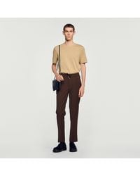 Sandro - Elasticated Wool Trousers - Lyst