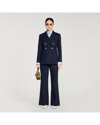 Sandro - Slim-Fit Wool Suit Jacket - Lyst