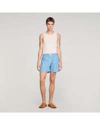 Sandro - Chain Print Swim Shorts - Lyst