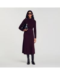 Sandro - In-1 Knit Maxi Dress - Lyst