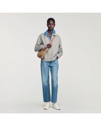 Sandro - 2-In-1 Zip Cardigan - Lyst
