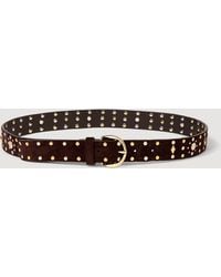 Sandro - Suede Belt With Rivets - Lyst
