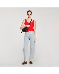 Sandro - Knit And Lace Top - Lyst