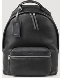 Sandro - Coated Canvas Backpack - Lyst