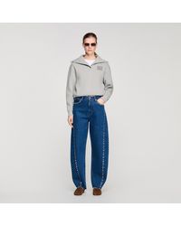 Sandro - Rhinestone Barrel Jeans - Lyst