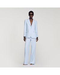 Sandro - Sequin-Stripe Tailored Jacket - Lyst