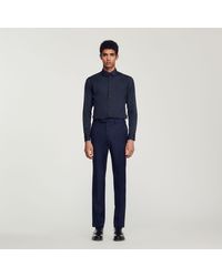 Sandro - Fitted Stretch Cotton Shirt - Lyst