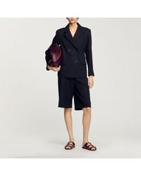 Sandro - Double-Breasted Suit Jacket - Lyst